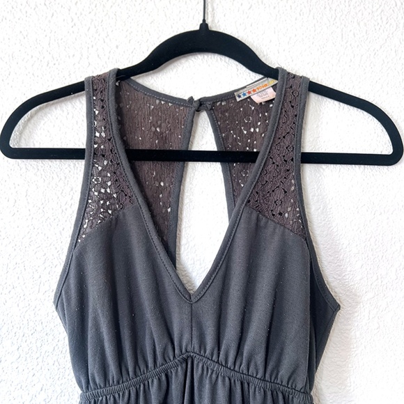 Four Stars Jersey Knit sundress with crochet straps and open back | Size S - Picture 3 of 4